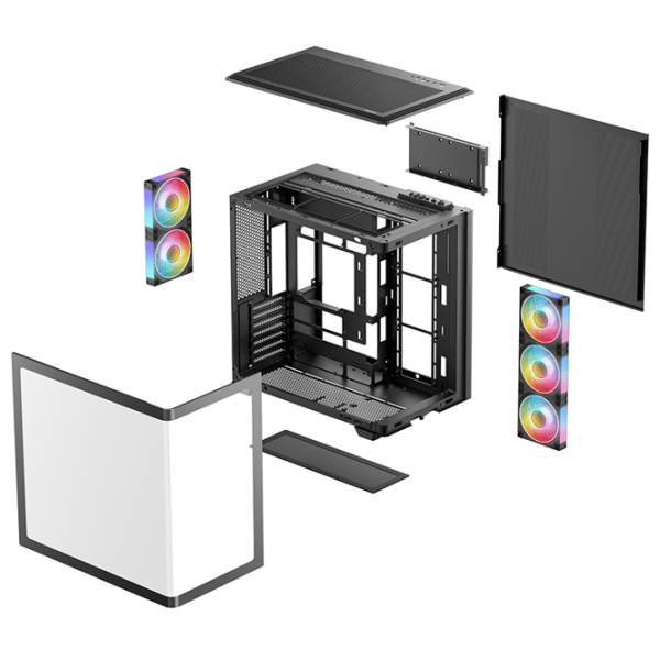Carcasă Deepcool CG590U 5F Mid Tower / Black photo 8