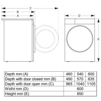 Стиральная машина Gorenje WG814A5T4 10 кг / 1400 об/мин / Титан photo 12