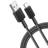 Cablu pentru telefon Braided Anker USB Type-C + USB Type-A 0.9 m / Black photo 3