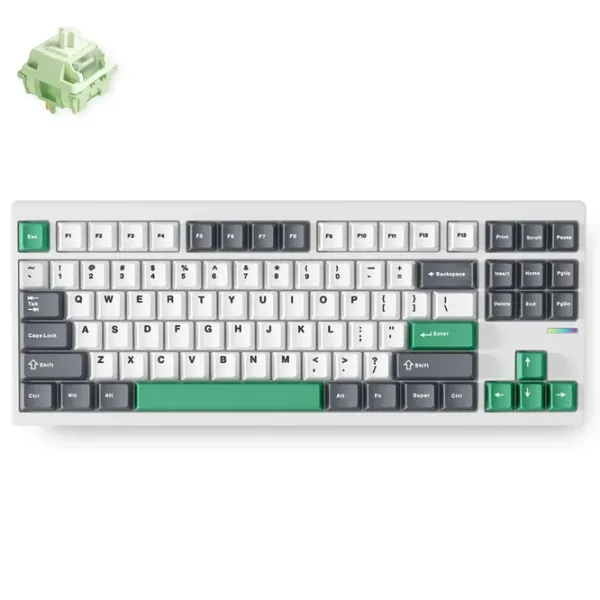 Tastatură Mchose GX87 Lite Fără fir / White photo 2