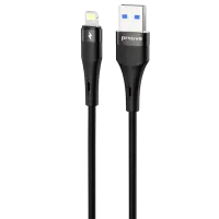 Кабель для телефона Light Silicone Plus Proove USB + Lightning 1 м / Черный