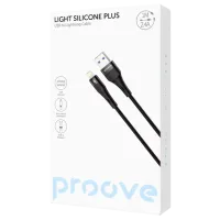Кабель для телефона Light Silicone Plus Proove USB + Lightning 1 м / Черный photo 2