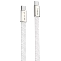 Кабель для телефона AirLine Proove USB Type-C + USB Type-C 1.5 м / Белый