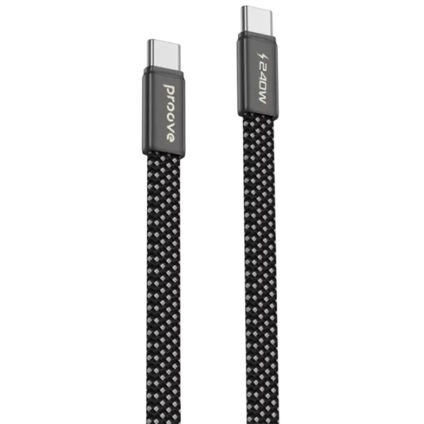 Кабель для телефона AirLine Proove USB Type-C + USB Type-C 1.5 м / Черный photo 1