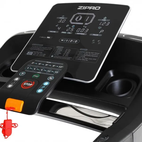 Bandă de alergat Zipro Dream 20 km/h / 150 kg / Black photo 5