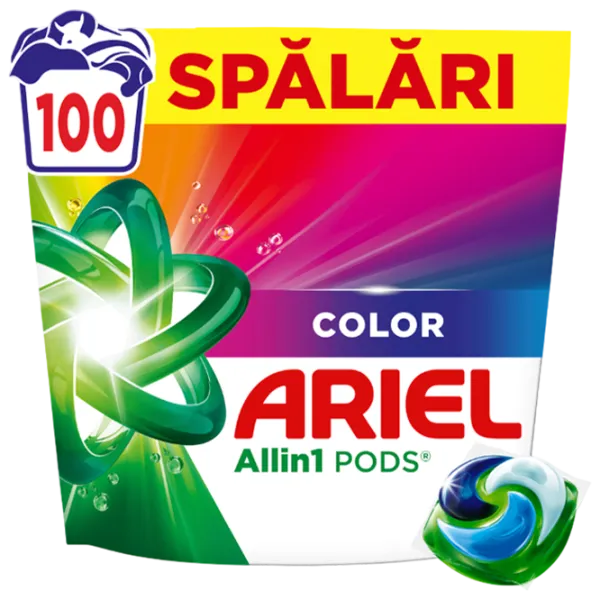 Soluție Ariel Allin1 PODS Color capsule / pentru îndepartarea murdăriei photo 1