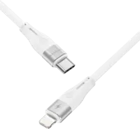 Кабель питания Soft Silicone Proove Lightning + USB Type-C 2 м / Белый photo 2