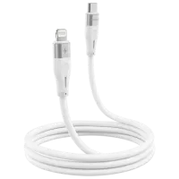Кабель питания Soft Silicone Proove Lightning + USB Type-C 2 м / Белый photo 3