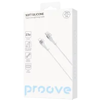 Кабель питания Soft Silicone Proove Lightning + USB Type-C 2 м / Белый photo 5