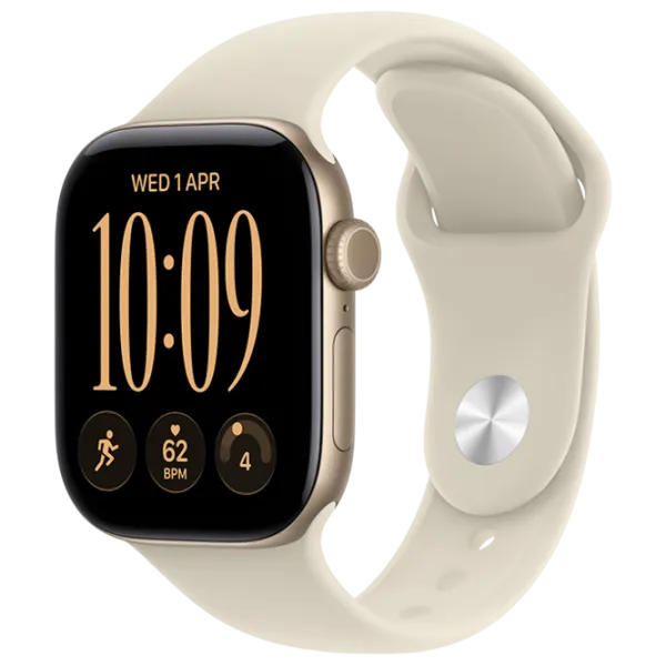 Ceas inteligent Apple Watch Series 12 1.8" / 42 mm / Light Gold - Sandstone / MJED4ET/A photo 1
