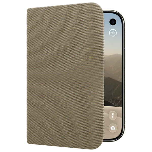 Чехол для смартфона Apple iPhone DUO Apple / Чехол книжка / Текстиль / Taupe photo 4