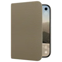 Чехол для смартфона Apple iPhone DUO Apple / Чехол книжка / Текстиль / Taupe photo 4