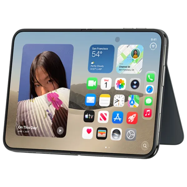 Чехол для смартфона Apple iPhone DUO Apple / Чехол книжка / Текстиль / Navy Синий photo 4