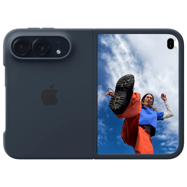 Чехол для смартфона Apple iPhone DUO Apple / Чехол книжка / Силикон / Navy Синий photo 1
