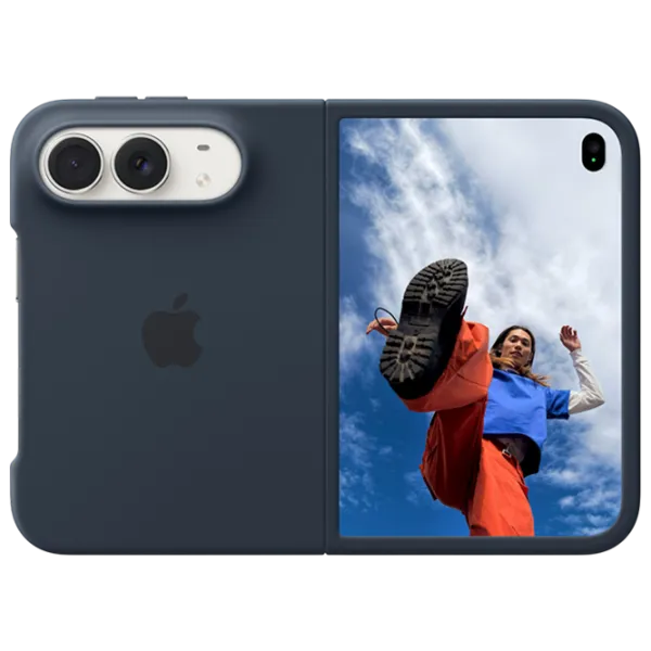 Чехол для смартфона Apple iPhone DUO Apple / Чехол книжка / Силикон / Navy Синий photo 2