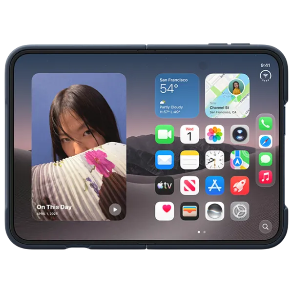 Чехол для смартфона Apple iPhone DUO Apple / Чехол книжка / Силикон / Navy Синий photo 3
