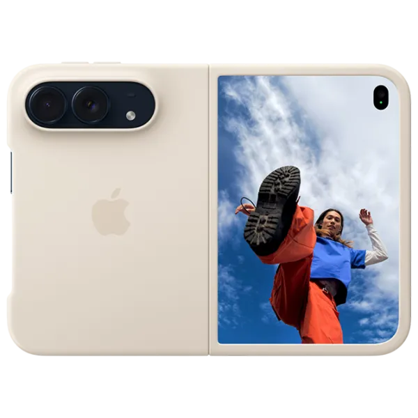 Чехол для смартфона Apple iPhone DUO Apple / Чехол книжка / Силикон / Песочный photo 2