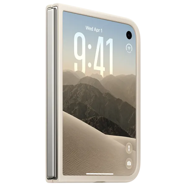 Чехол для смартфона Apple iPhone DUO Apple / Чехол книжка / Силикон / Песочный photo 5