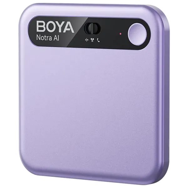 Microfon Boya Notra AI Note Taker & Voice Recorder Purple photo 1