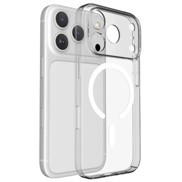 Husă pentru smartphone Apple iPhone 18 Pro Max Cellularline / MagSafe Back / TPU / White Transparent photo 1