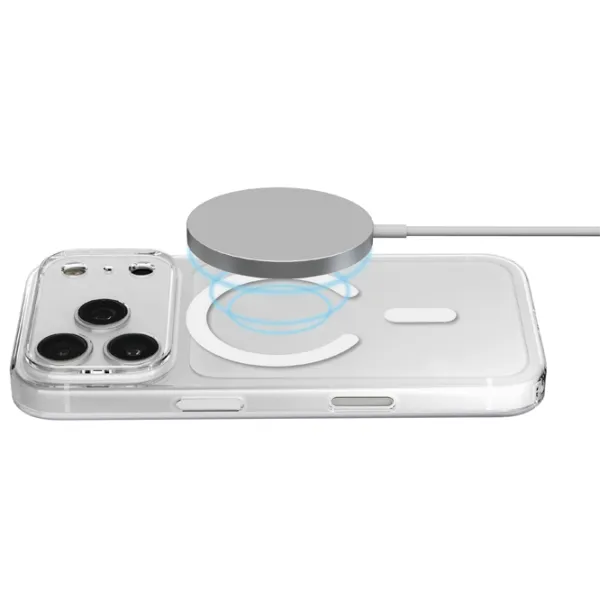 Husă pentru smartphone Apple iPhone 18 Pro Max Cellularline / MagSafe Back / TPU / White Transparent photo 6