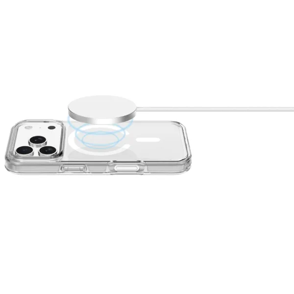 Husă pentru smartphone Apple iPhone 18 Pro Max Cellularline / MagSafe Back / TPU / White Transparent photo 6
