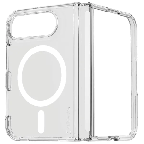 Husă pentru smartphone Apple iPhone DUO Cellularline / MagSafe Back / TPU / White Transparent photo 3