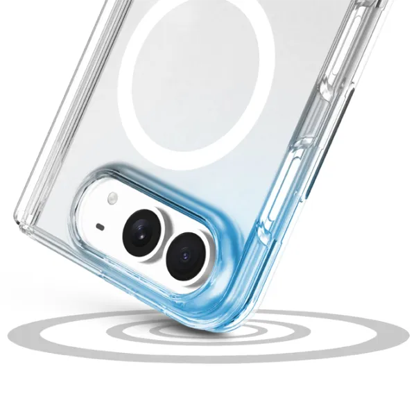 Husă pentru smartphone Apple iPhone DUO Cellularline / MagSafe Back / TPU / White Transparent photo 6