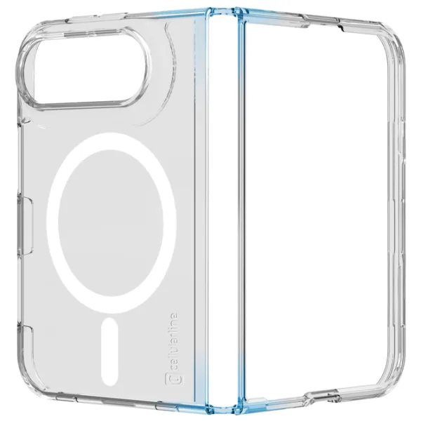 Husă pentru smartphone Apple iPhone DUO Cellularline / MagSafe Back / TPU / White Transparent photo 3