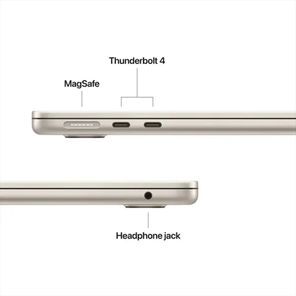 Ноутбук Apple MacBook Air 13.6 2026 M5 10C/8G / 16 ГБ / 512 ГБ / VGA Встроенная / Starlight photo 4