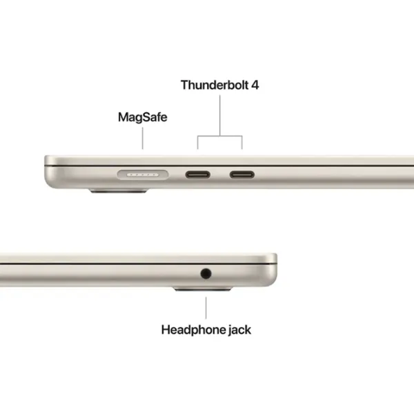 Ноутбук Apple MacBook Air 15 2026 M5 10C/10G / 16 ГБ / 512 ГБ / VGA Встроенная / Starlight photo 5