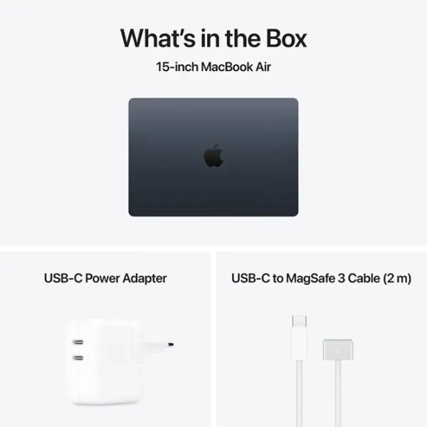Ноутбук Apple MacBook Air 15 2026 M5 10C/10G / 16 ГБ / 1 ТБ / VGA Встроенная / Midnight photo 7