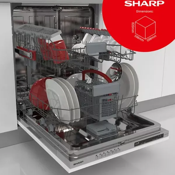 Посудомоечная машина SHARP QW-NI15I49D3X-EU Полногабаритная / Белый photo 3