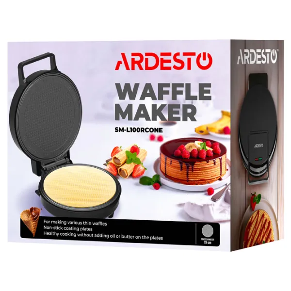 Aparat de vafe Ardesto SM-L100RCONE 1200 W / Black photo 5