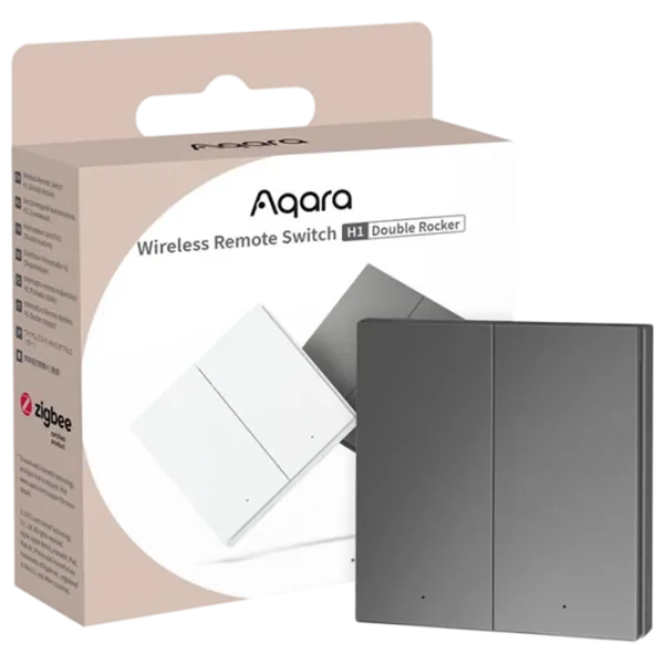 Умный переключатель Aqara Double Key Серый photo 2