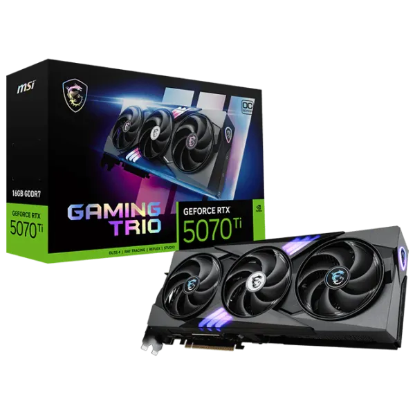 Placă video MSI GeForce RTX 5070 Ti GAMING TRIO OC PCI Express x16 5.0 / 16 GB photo 5