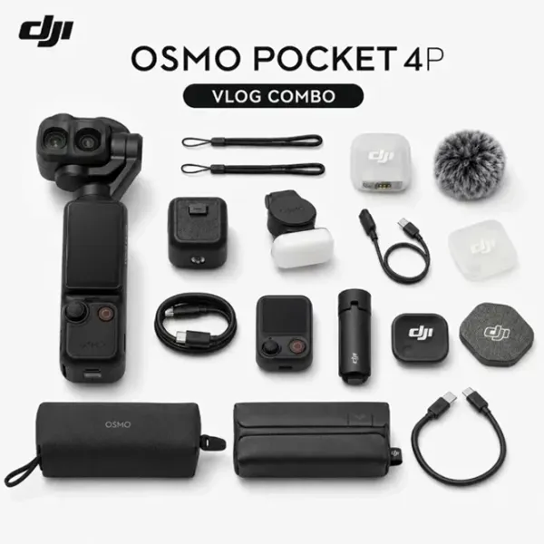 Экшн-камера DJI Osmo Pocket 4P Vlog Combo Classic 37 МП / 1545 мАч / Черный photo 8