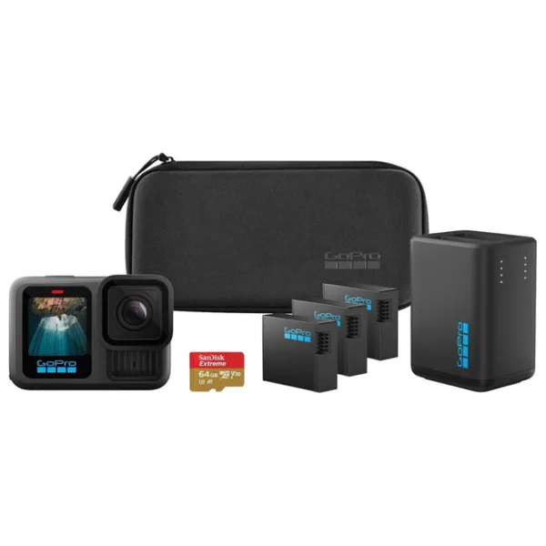 Экшн-камера GoPro HERO 13 Extended Power Bundle 27.6 МП / 1900 мАч / Черный photo 2