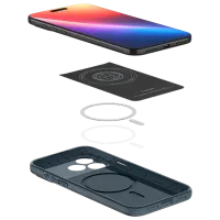 Husă pentru smartphone Apple iPhone 18 Pro Max Spigen / MagSafe Back / TPU / Metal Slate Blue photo 5