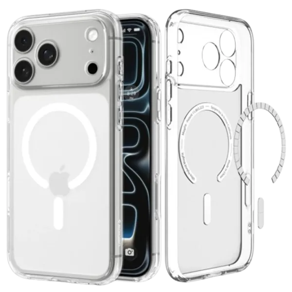 Husă pentru smartphone Apple iPhone 18 Pro Max Spigen / MagSafe Back / TPU / Frost White photo 3