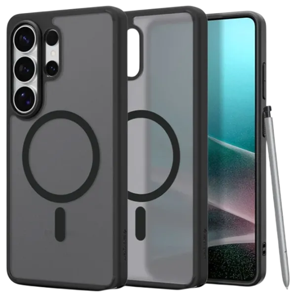 Husă pentru smartphone Samsung Galaxy S26 Ultra Spigen / MagSafe Back / TPU / Black Transparent photo 2