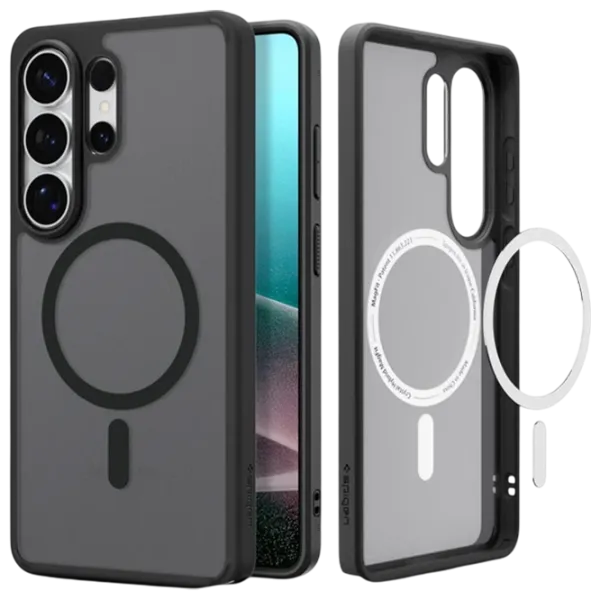 Husă pentru smartphone Samsung Galaxy S26 Ultra Spigen / MagSafe Back / TPU / Black Transparent photo 3
