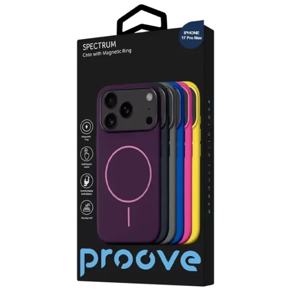 Husă pentru smartphone Apple iPhone 18 Pro Max Proove / MagSafe Back / TPU / Cherry Red photo 2