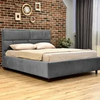 Кровать Crinela Lux Sofi Laguna 43 160 x 200 см / Фанера / Серый photo 3