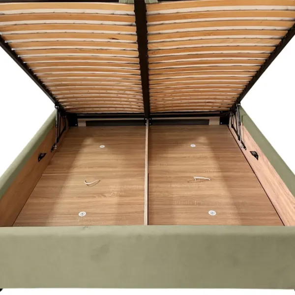 Кровать Crinela Lux Estela Laguna 09 180 x 200 см / Фанера / Каменно-серый photo 3