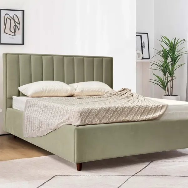 Кровать Crinela Lux Estela Laguna 09 180 x 200 см / Фанера / Каменно-серый photo 4