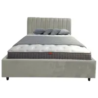Кровать Crinela Rita Prestige Velluto 03 180 x 200 см / Фанера / Темно-бежевый photo 3