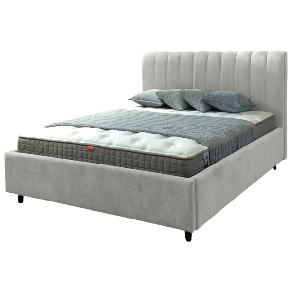 Кровать Crinela Rita Prestige Glow 04 160 x 200 см / Фанера / Каменно-серый photo 1