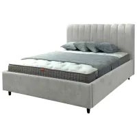Кровать Crinela Rita Prestige Glow 04 160 x 200 см / Фанера / Каменно-серый