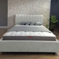 Кровать Crinela Rita Prestige Glow 04 160 x 200 см / Фанера / Каменно-серый photo 5